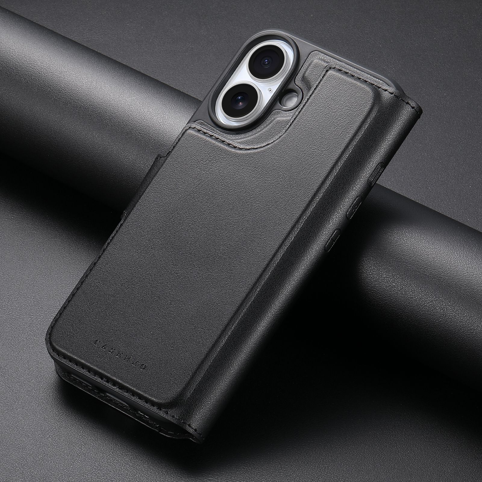 iPhone 17 Plånbok med MagSafe-skal & fingerband Svart