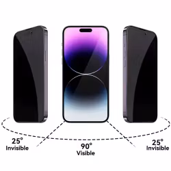 iPhone 17 Pro Privacy härdat glas skärmskydd