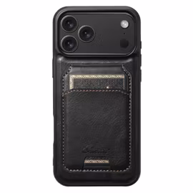 iPhone 17 Pro 2in1 Magnet-skal med Korthållare-Svart