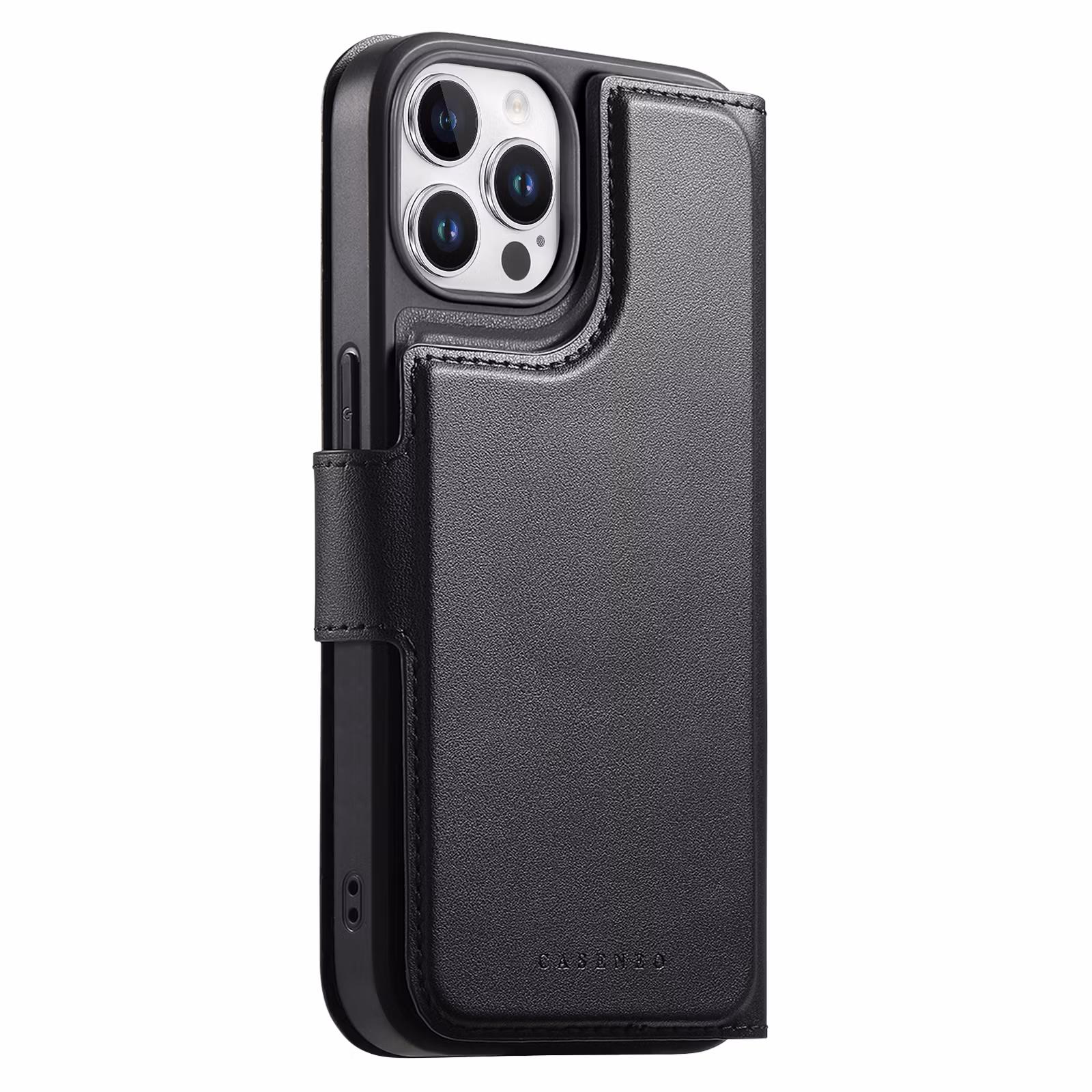 iPhone 13 Pro Plånbok med MagSafe-skal & fingerband Svart