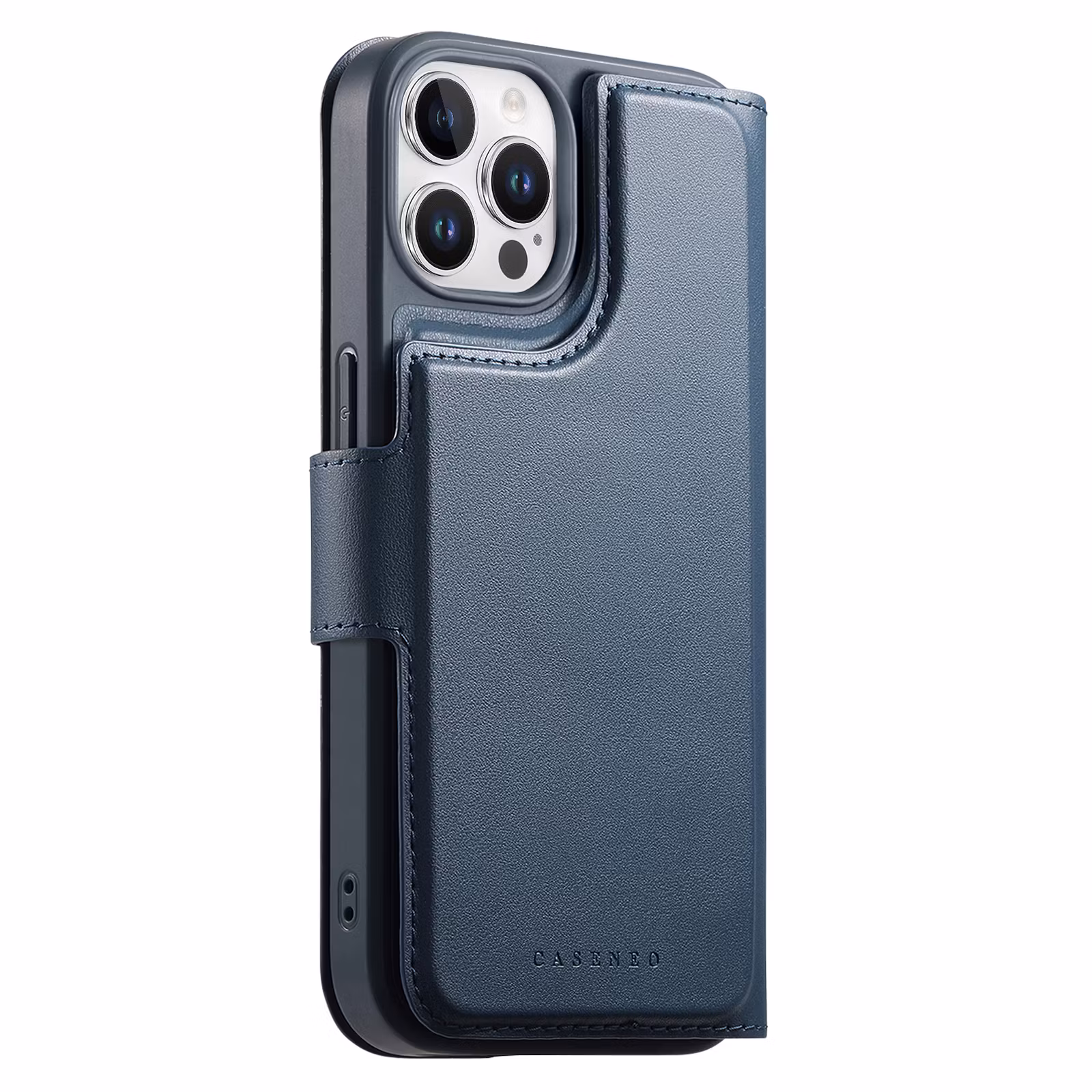 iPhone 13 Pro Plånbok med MagSafe-skal & fingerband Blå