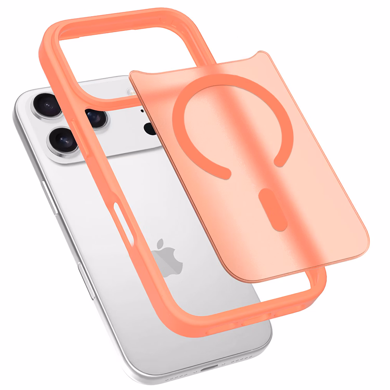 iPhone 17 Pro Max MagSafe Silikonskal–Orange