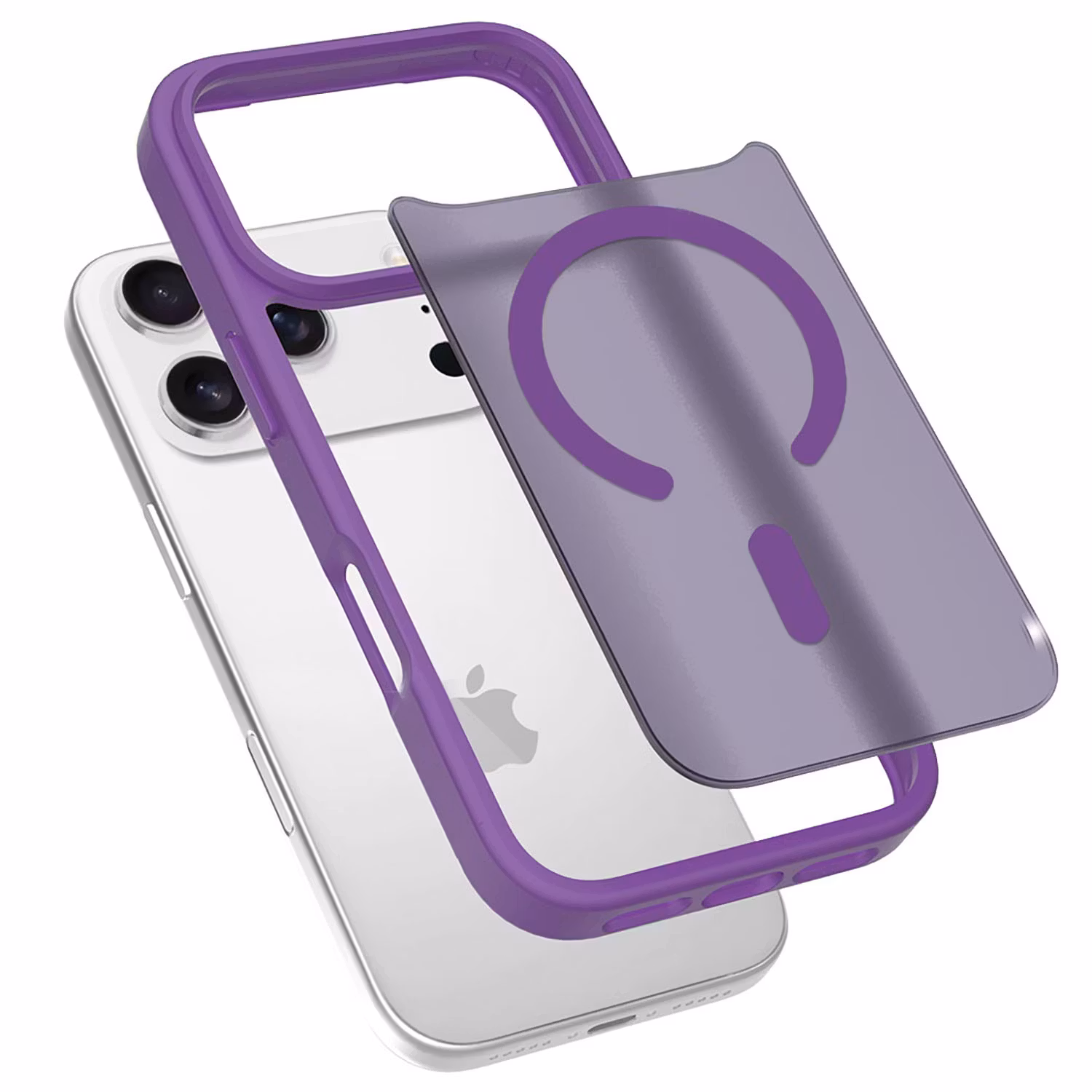 iPhone 17 Pro Max MagSafe Silikonskal–Lila