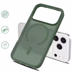 iPhone 17 Pro Max MagSafe Silikonskal–Grön