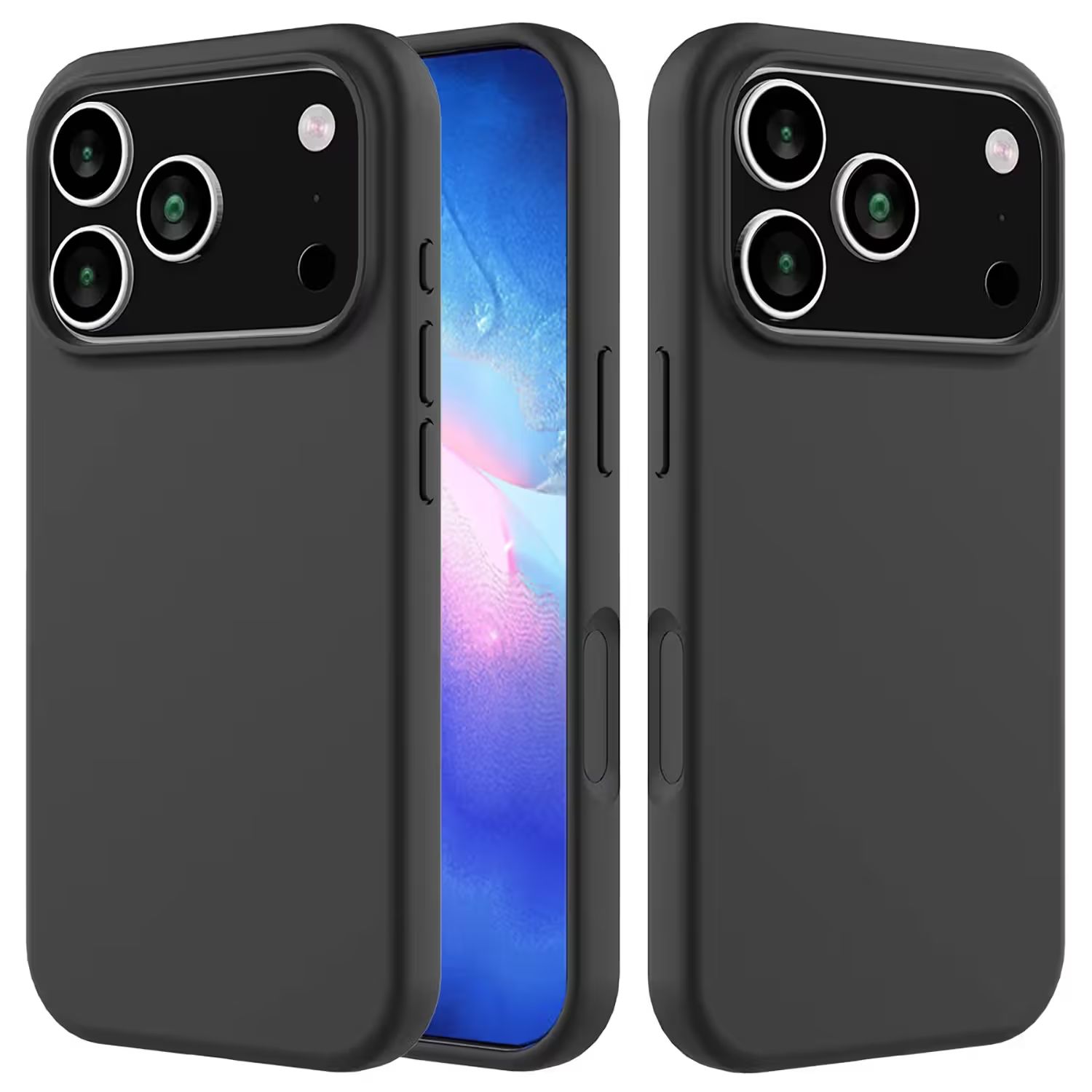 iPhone 18 Pro MC Silikonskal i svart färg
