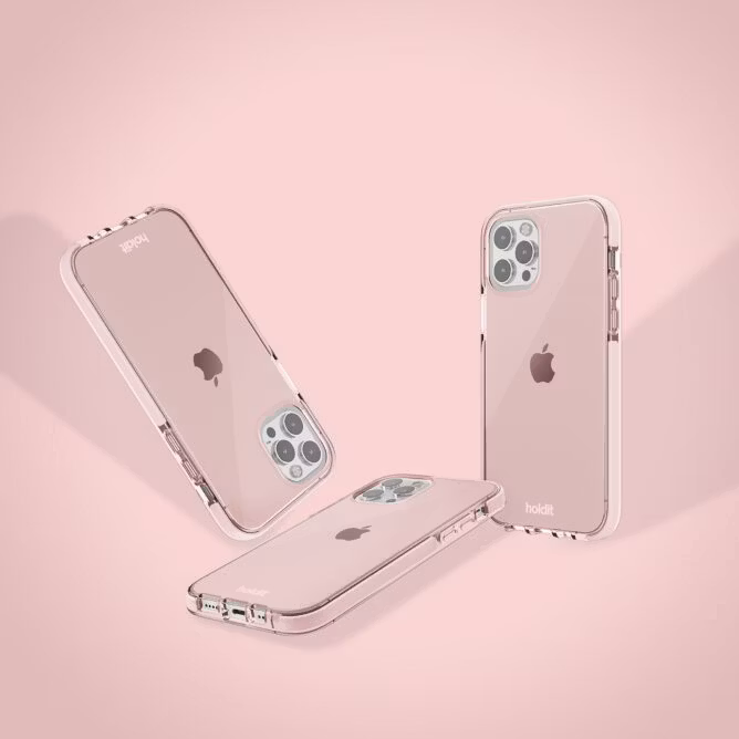 iPhone 13 Pro Case Seethru Blush Pink