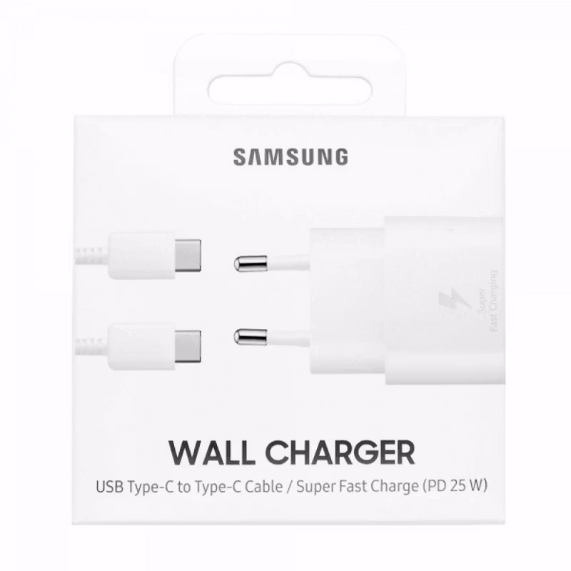 Samsung original USB-C 25W Snabbladdare Vit