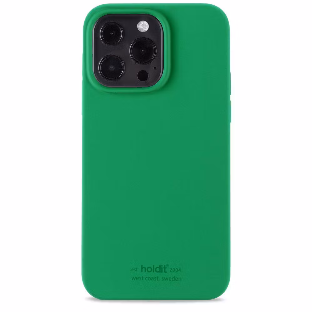 Holdit silikonskal iPhone 13 Pro GRASS GREEN
