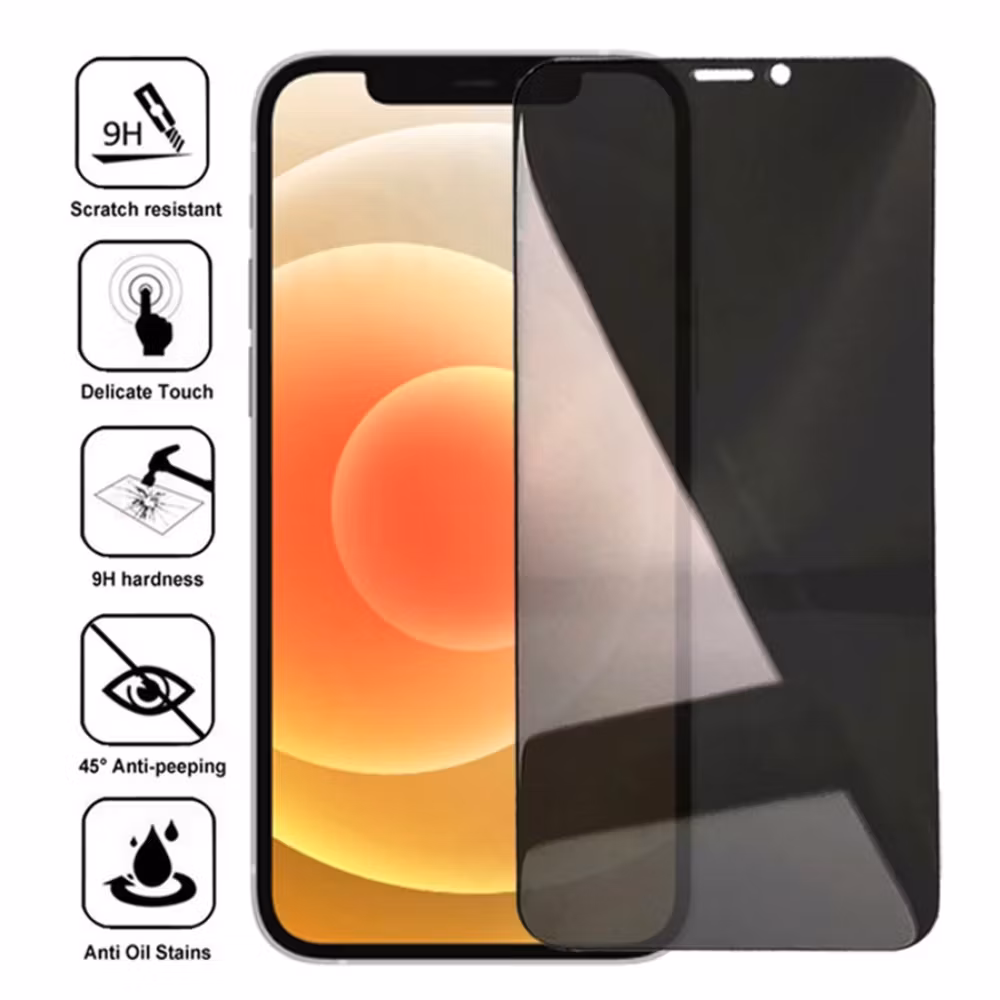 iPhone 13 Pro Privacy Härdat Glas Skärmskydd