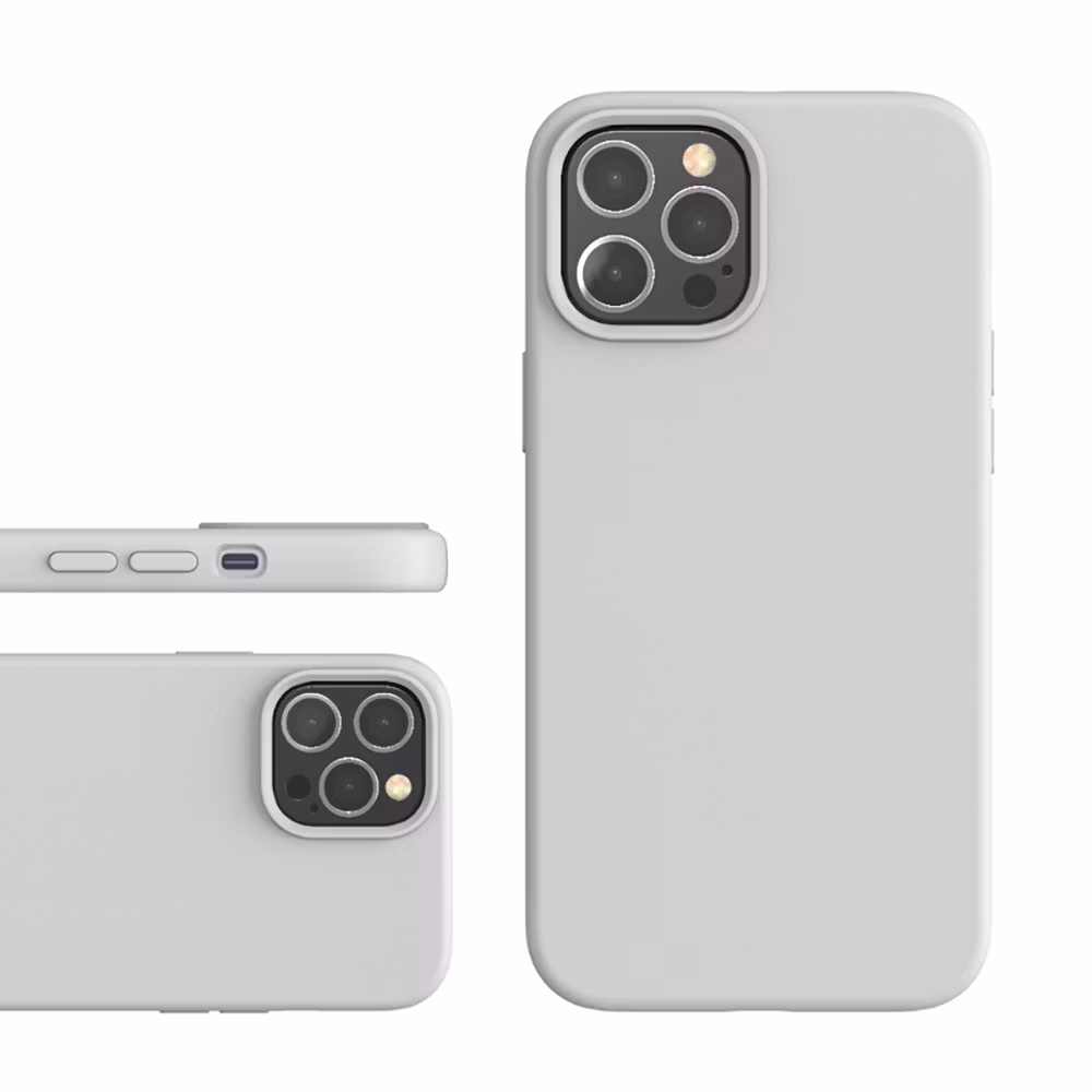 iPhone 12/12Pro MC Silikonskal Stone färg