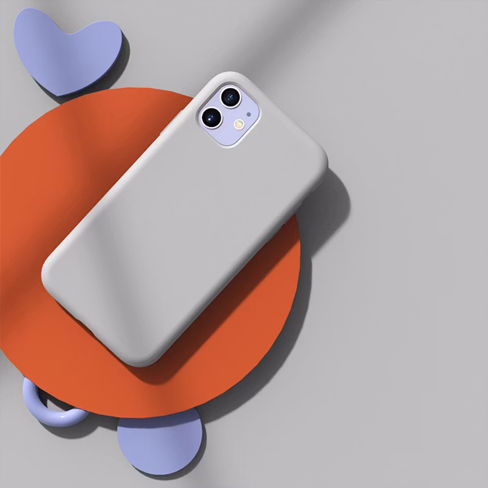 iPhone 12/12Pro MC Silikonskal Stone färg