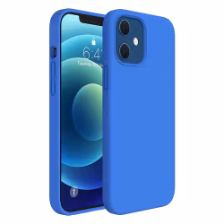 iPhone 12/12Pro MC Silikonskal blå
