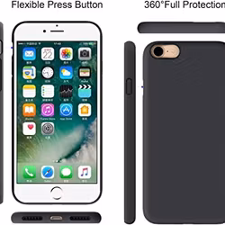 iPhone 7/8/SE2020 Silikonskal i svart färg