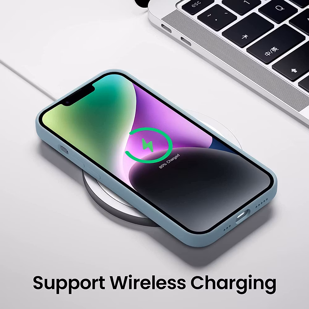 iPhone 14 Plus Silikonskal med MagSafe - suckulent