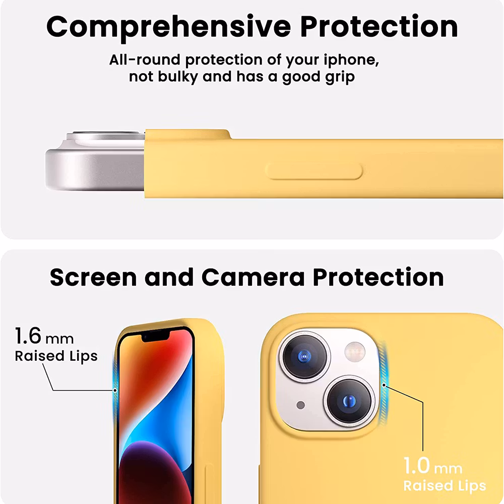 iPhone 14 Plus Silikonskal med MagSafe - solsken