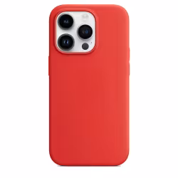iPhone 14 Pro Silikonskal med MagSafe - röd