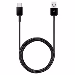 SAMSUNG ORIGINAL USB-A TILL USB-C 1,5M laddningskabel Svart