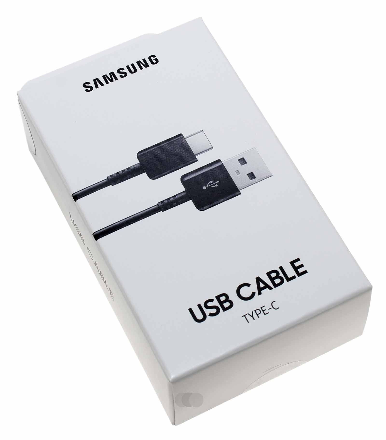 SAMSUNG ORIGINAL USB-A TILL USB-C 1,5M laddningskabel Svart