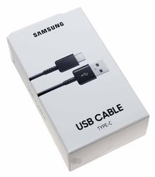 SAMSUNG ORIGINAL USB-A TILL USB-C 1,5M laddningskabel Svart