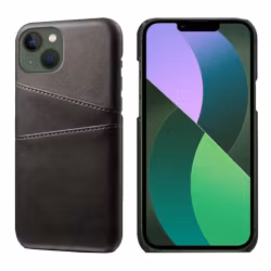 iPhone 14 Plus Skal med Kortfack Svart