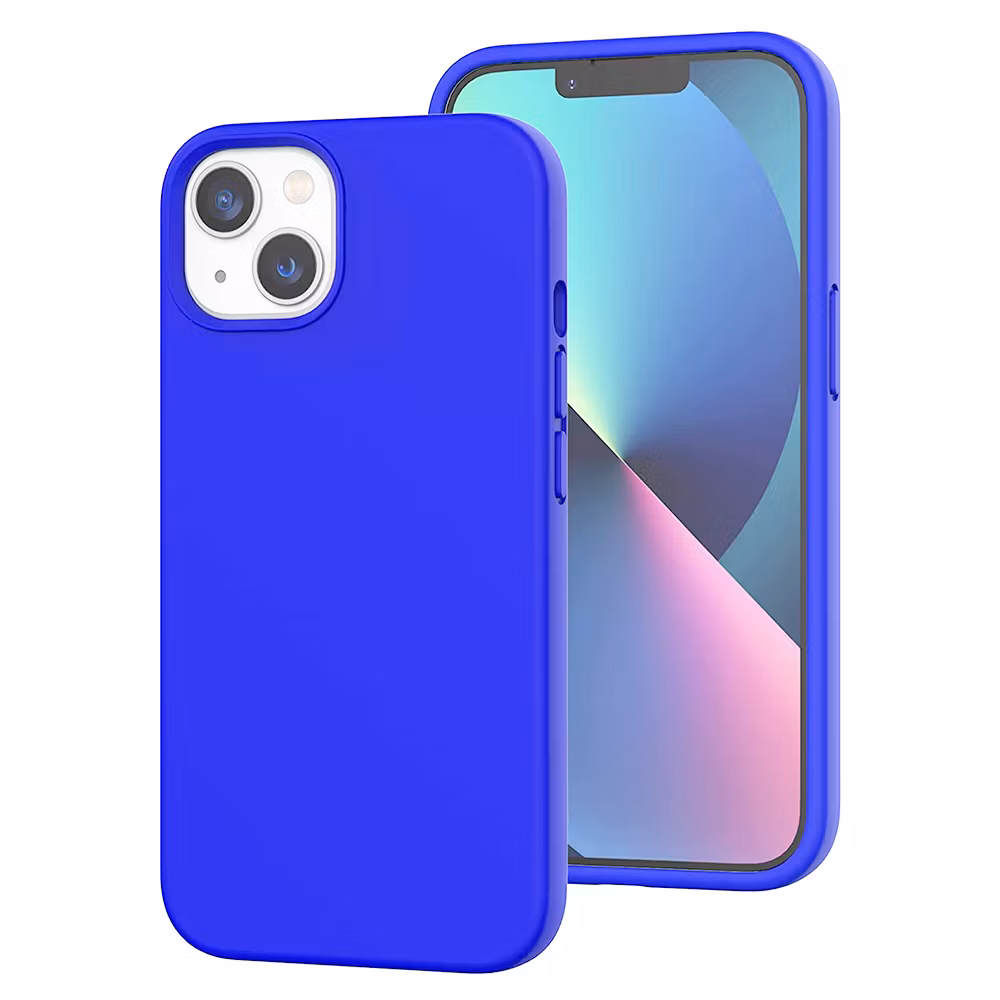 iPhone 14 MC Silikonskal i Blå färg