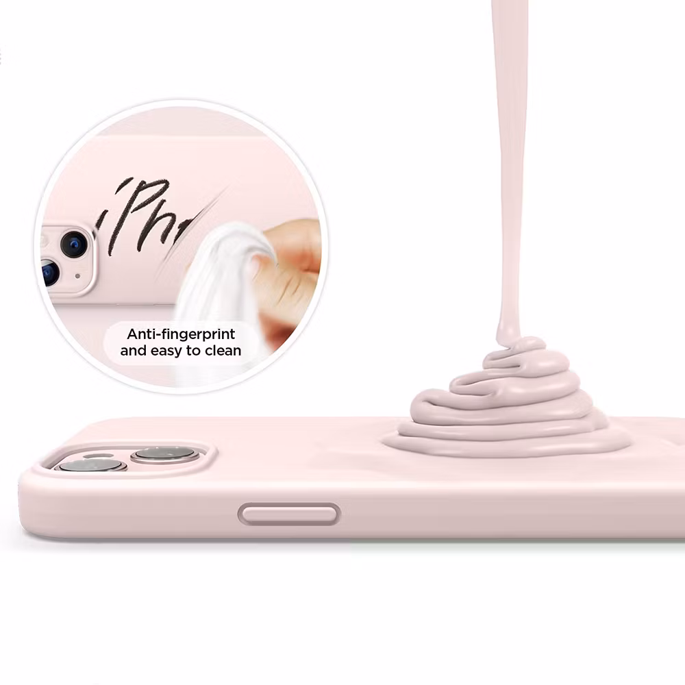 iPhone 14 MC Silikonskal Blush Pink
