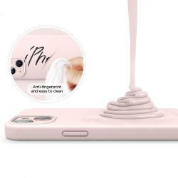 iPhone 14 MC Silikonskal Blush Pink