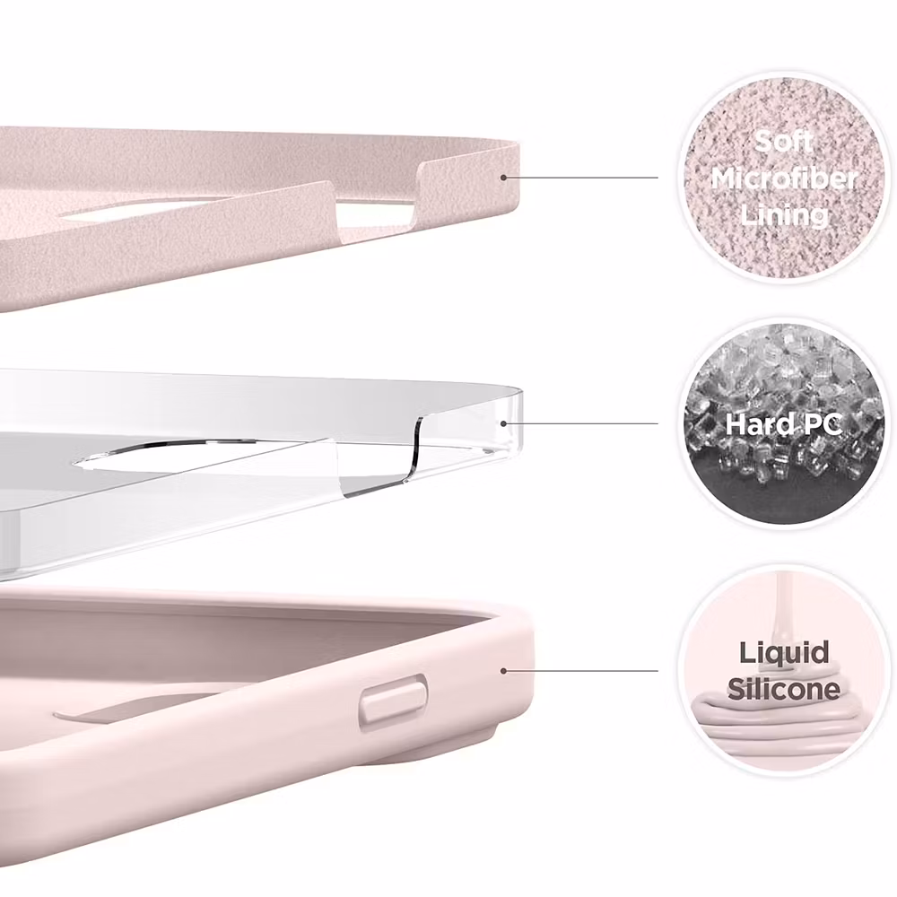 iPhone 14 MC Silikonskal Blush Pink