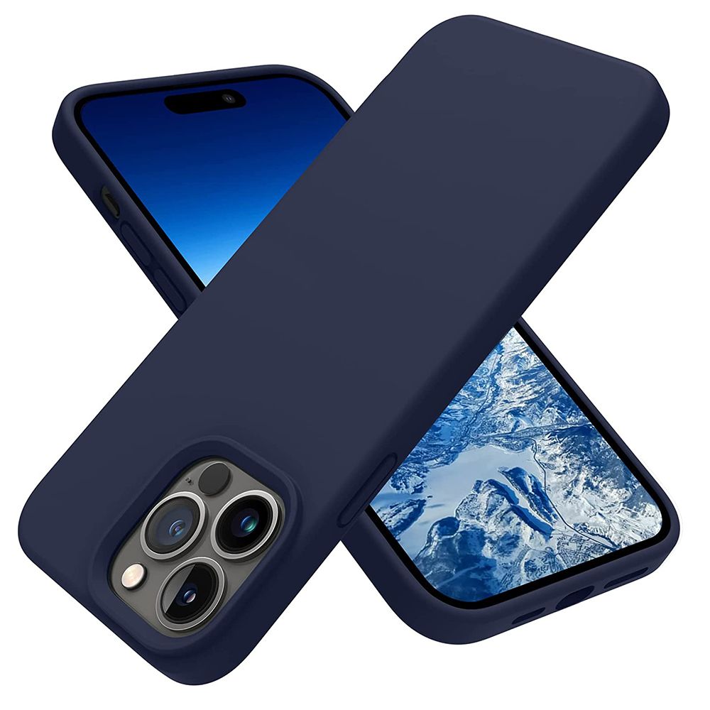 iPhone 14 Pro Max MC Silikonskal midnight blue