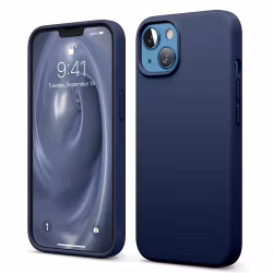 iPhone 14 MC Silikonskal Dark Blue