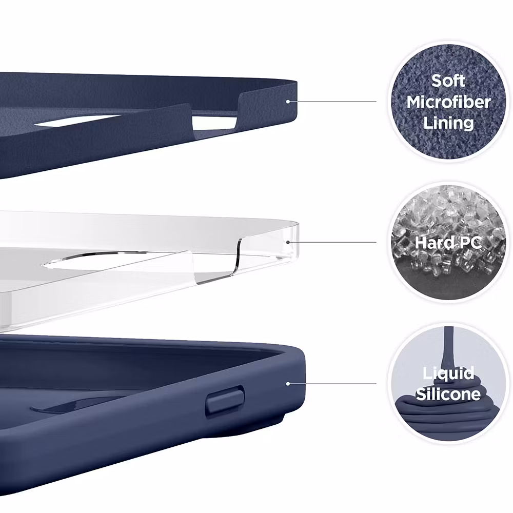 iPhone 14 MC Silikonskal Dark Blue