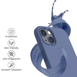 iPhone 14 Plus MC Silikonskal Ice Blue