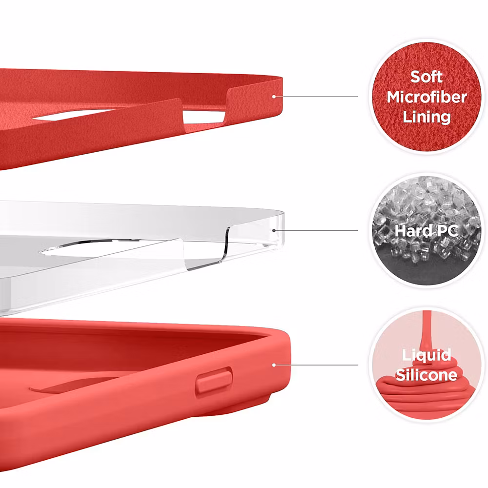 iPhone 13 Pro MC silikonskal scarlet