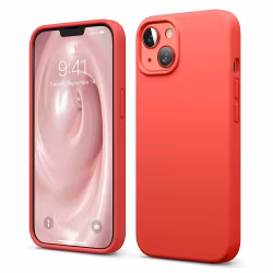 iPhone 13 MC silikonskal scarlet färg