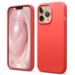 iPhone 12/12Pro MC silikon mobilskal scarlet färg