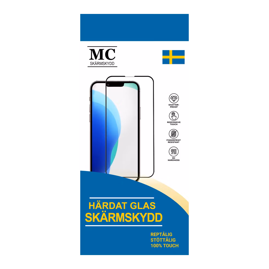 iPhone 13 Pro Max MC heltäckande härdat glas skärmskydd