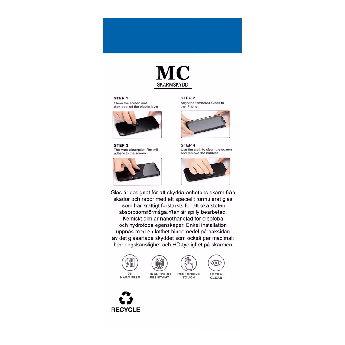 iPhone 11 / XR MC Heltäckande härdat glas Skärmskydd