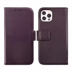 iPhone 14 Pro Plånboksfodral Läder Rvelon - Lila