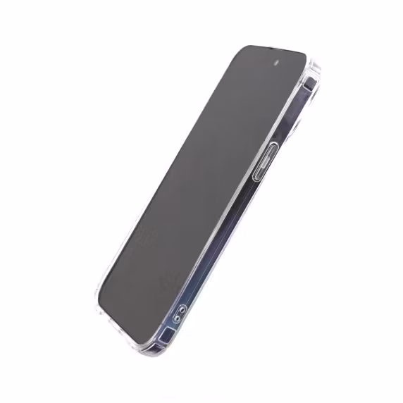 iPhone 14 Pro Stöttåligt Skal med Kortfack - Transparent