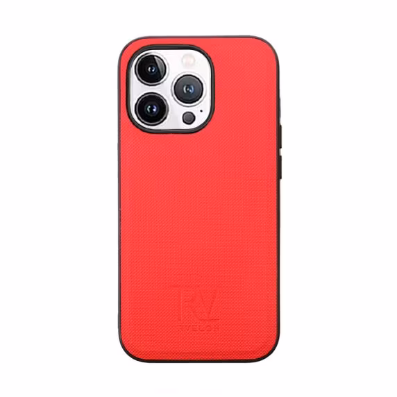 iPhone 14 Pro Plånboksfodral Magnet Rvelon - Röd