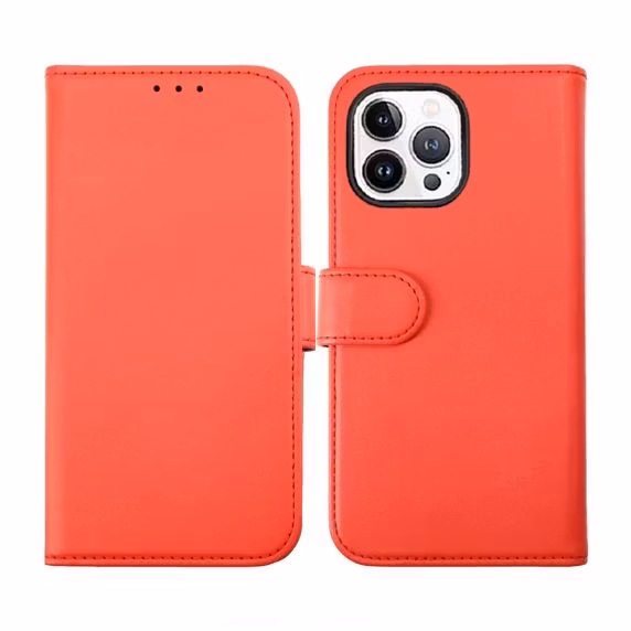 iPhone 14 Pro Plånboksfodral Magnet Rvelon - Röd