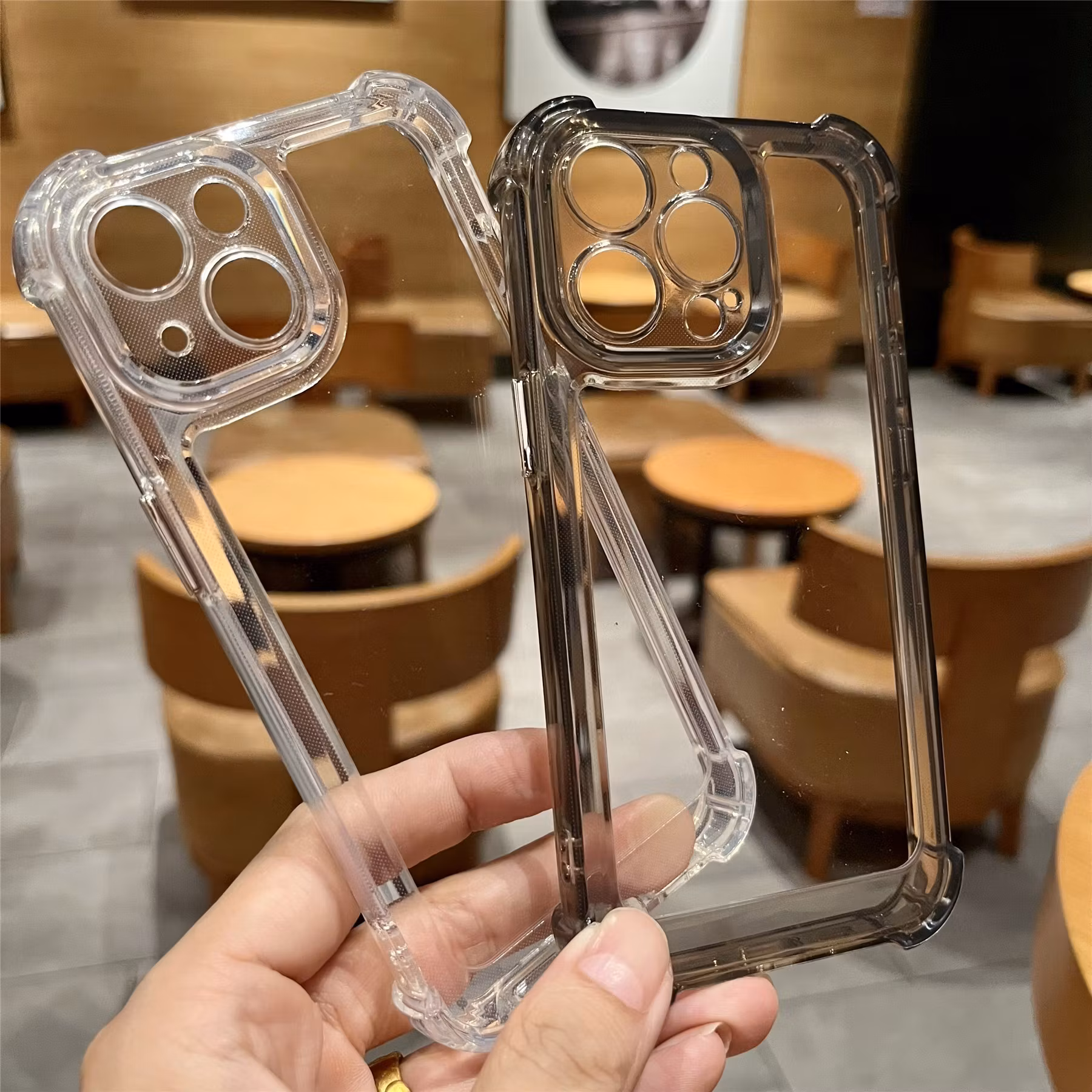 iPhone 14 silikonskal med kameraskydd Svart