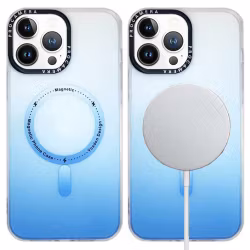 iPhone 14 Pro Max Stöttåligt Skal med MagSafe - Frostat Blå