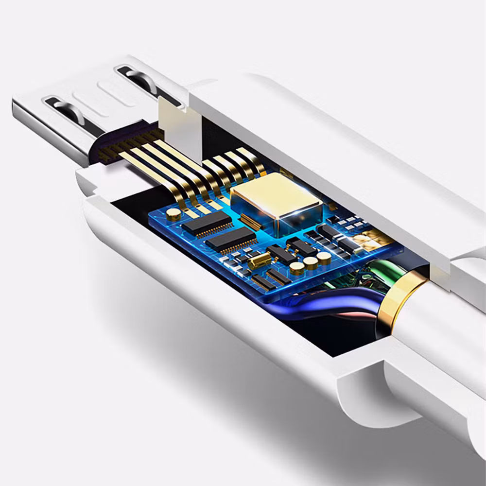 iPhone USB-A till LIGHTNING KABEL 2M VIT