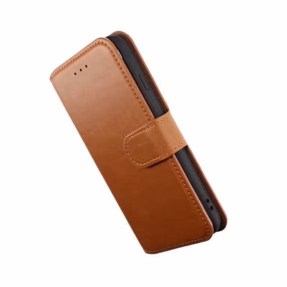 iPhone 7-8-SE2020-SE2022 plånboksfodral magnet guldbrun