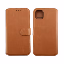 iPhone 11/XR RV Wallet Case Magnet guldbrun