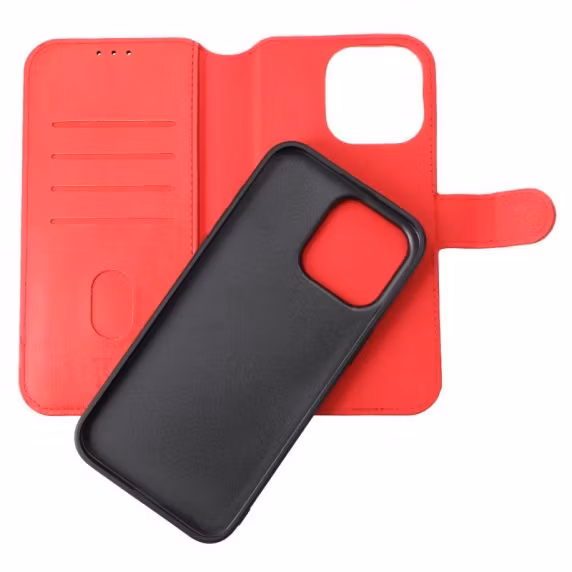 iPhone 12 / 12 Pro plånboksfodral magnet Red