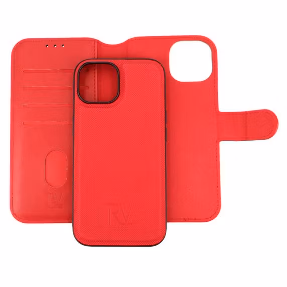 iPhone 15 Plånboksväska Magnet Röd
