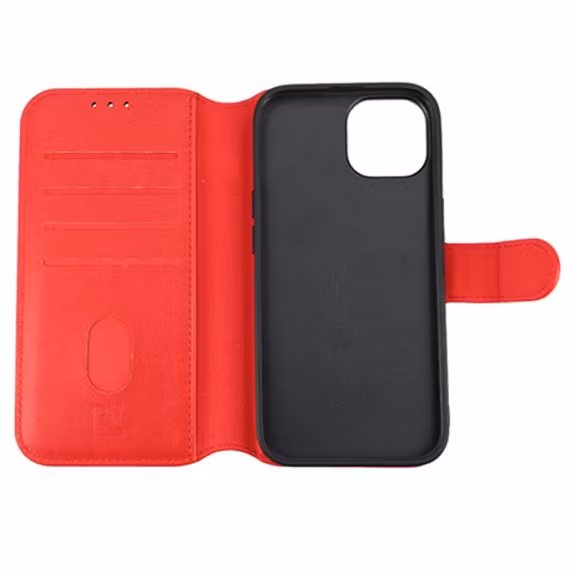 iPhone 15 Plånboksväska Magnet Röd