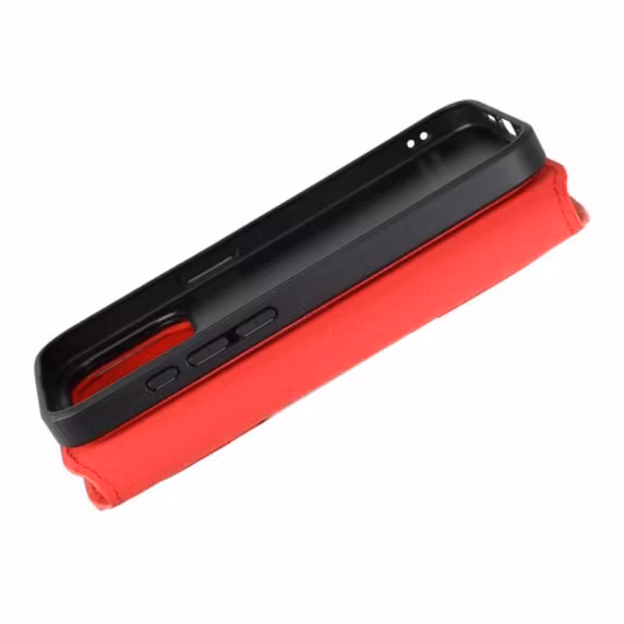 iPhone 15 Pro Plånboksväska Magnet Röd